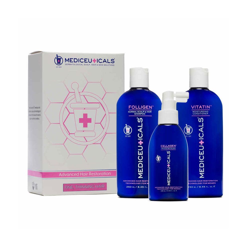 Mediceuticals For Women Kit Fine (Folligen 250ml, Vitatin 250ml, Cellagen 125ml)